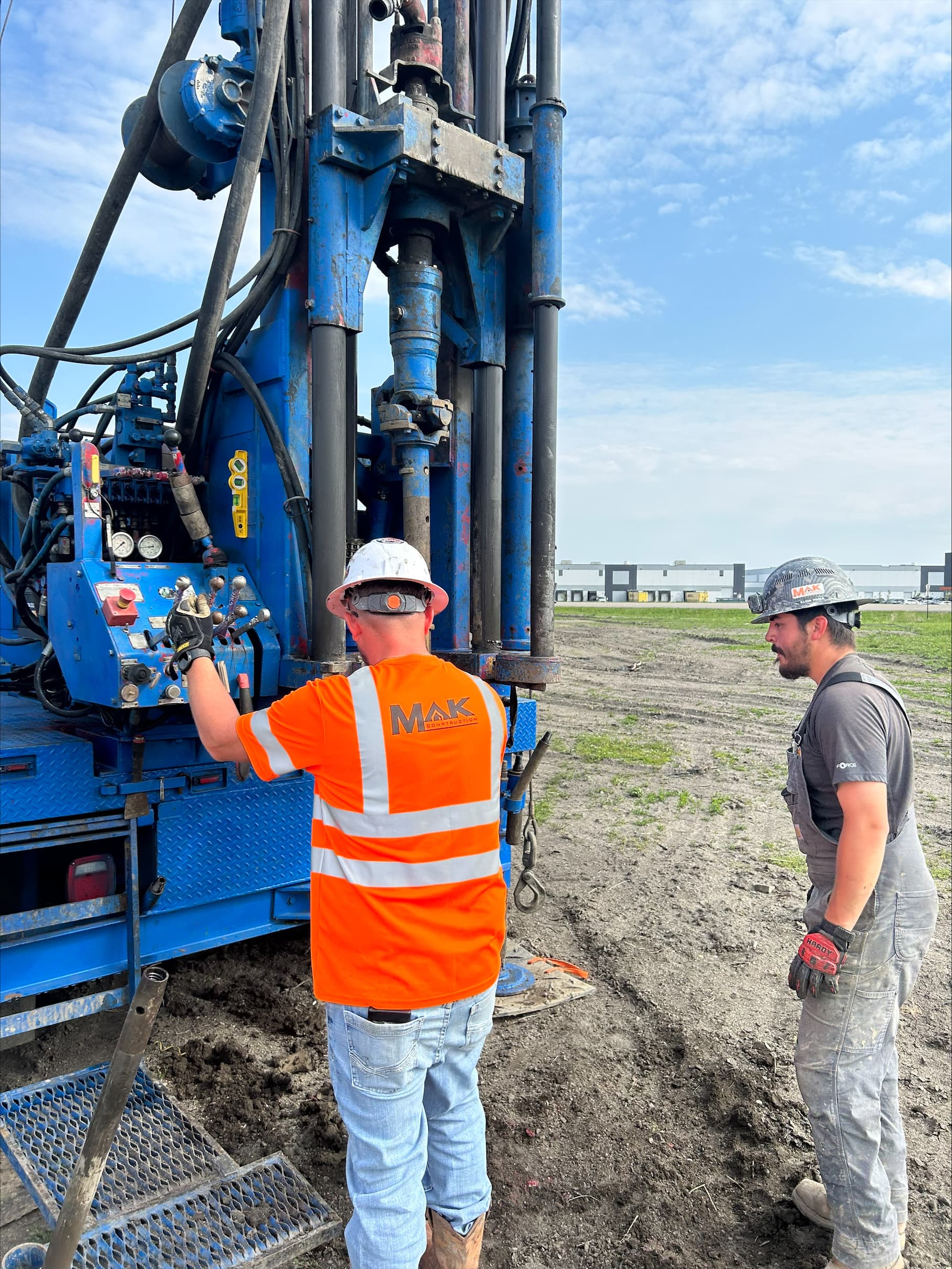 Data Centers, MAK Drilling field photo.